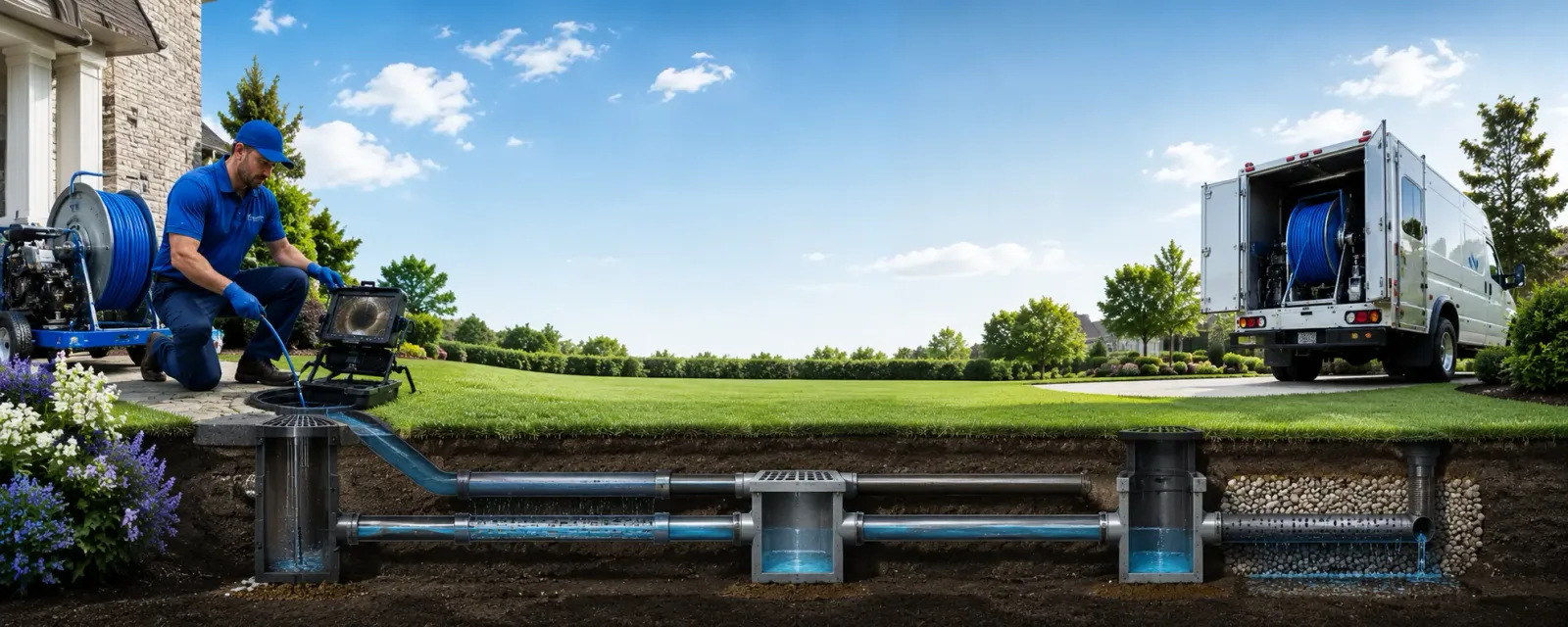 Outdoor drain cleaning information for Gomer, OH
